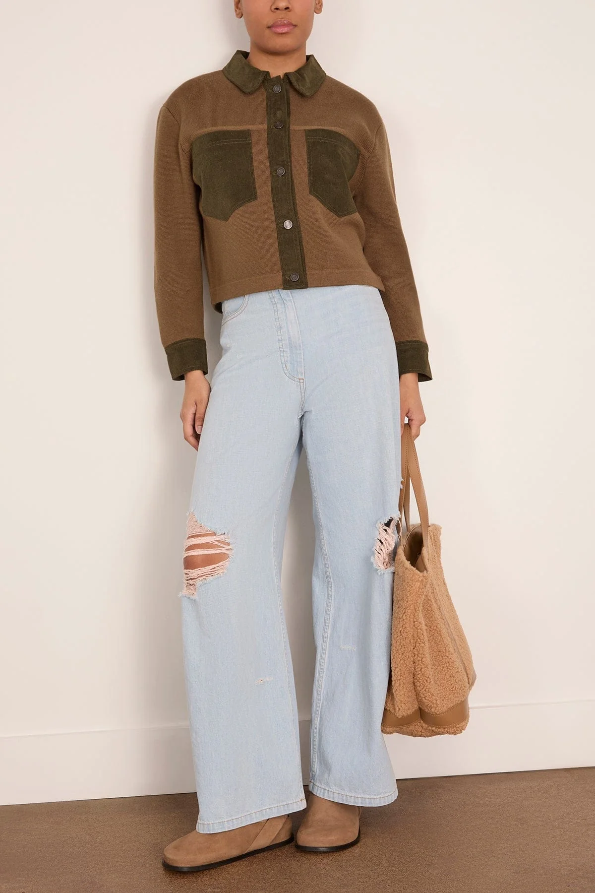 Denver Sweater in Kaki - Image 2