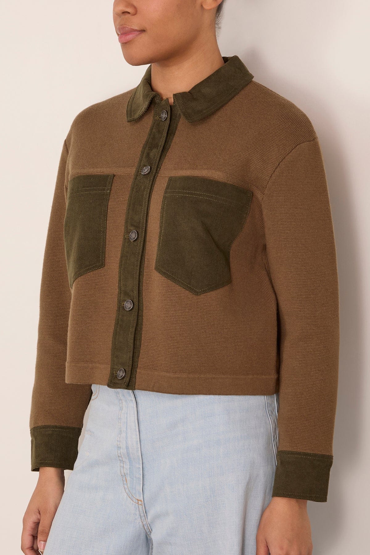 Denver Sweater in Kaki - Image 3