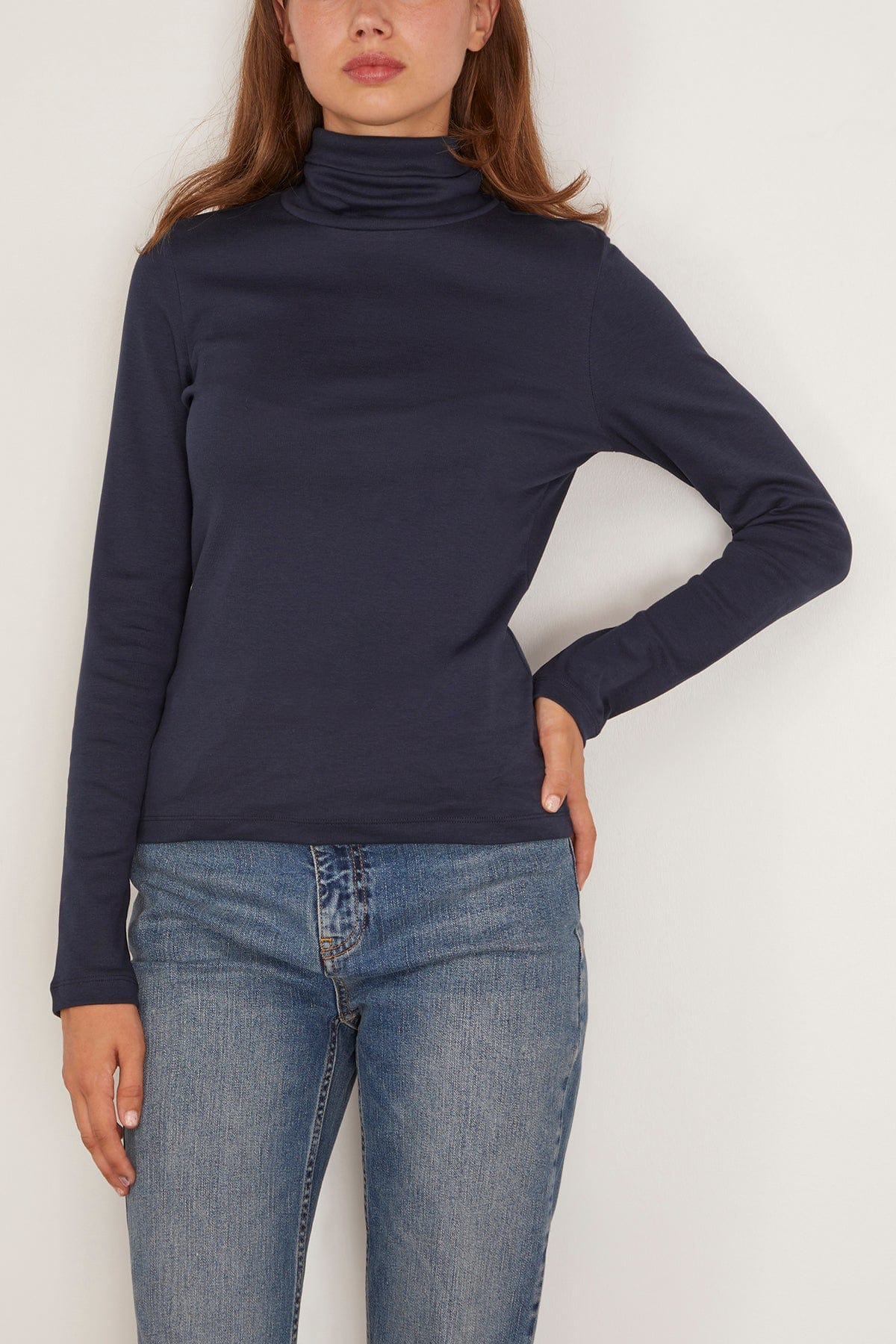 Dinah Turtleneck in Navy - Image 3