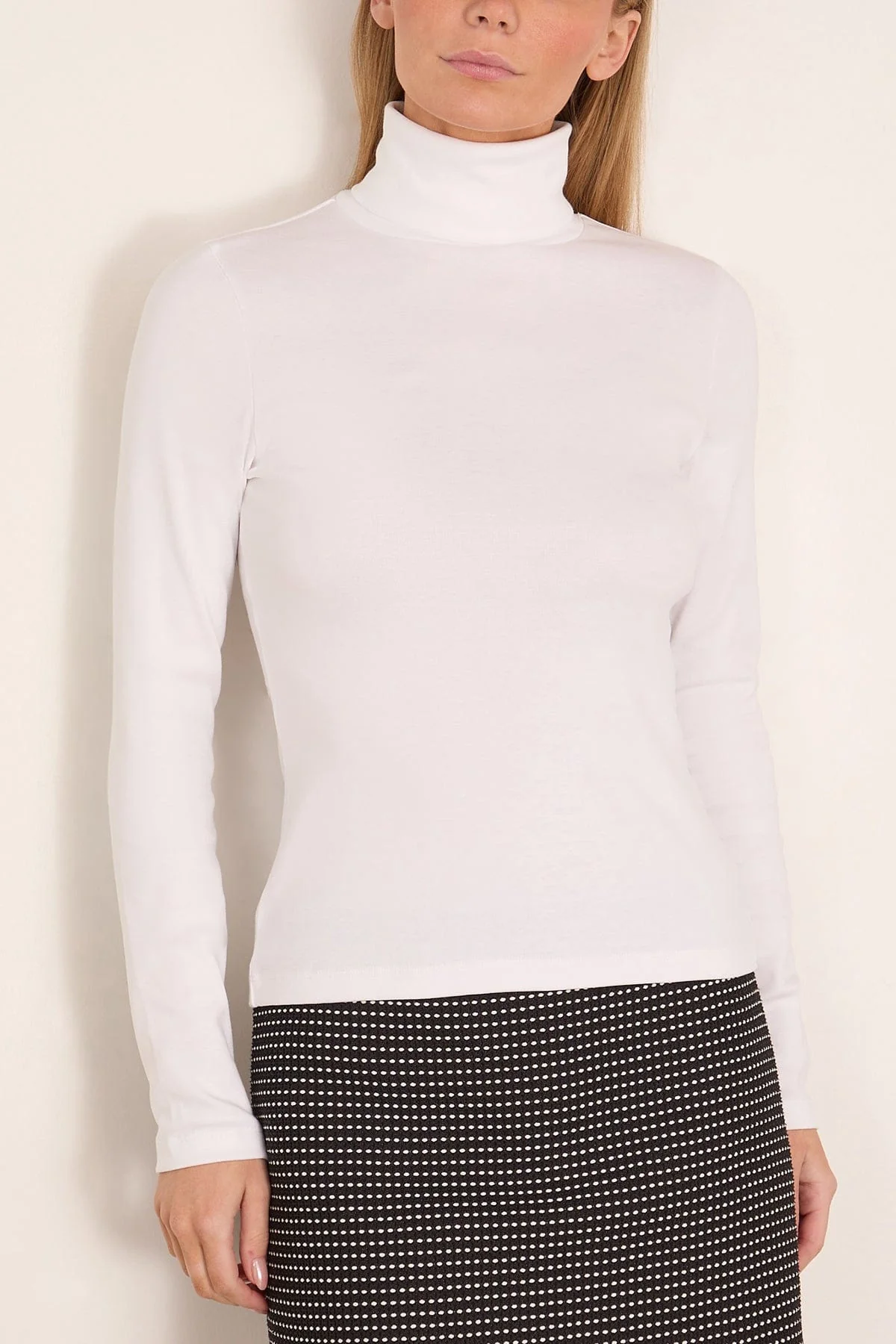 Dinah Turtleneck in White - Image 3