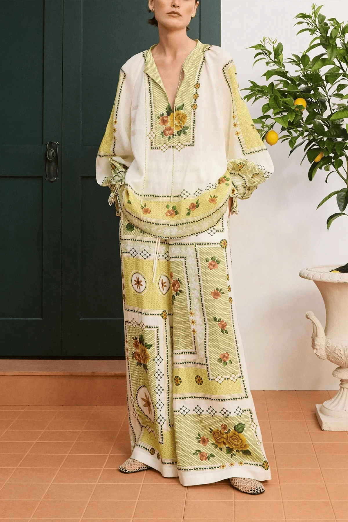 Dixie Pant in Citrus - Image 2