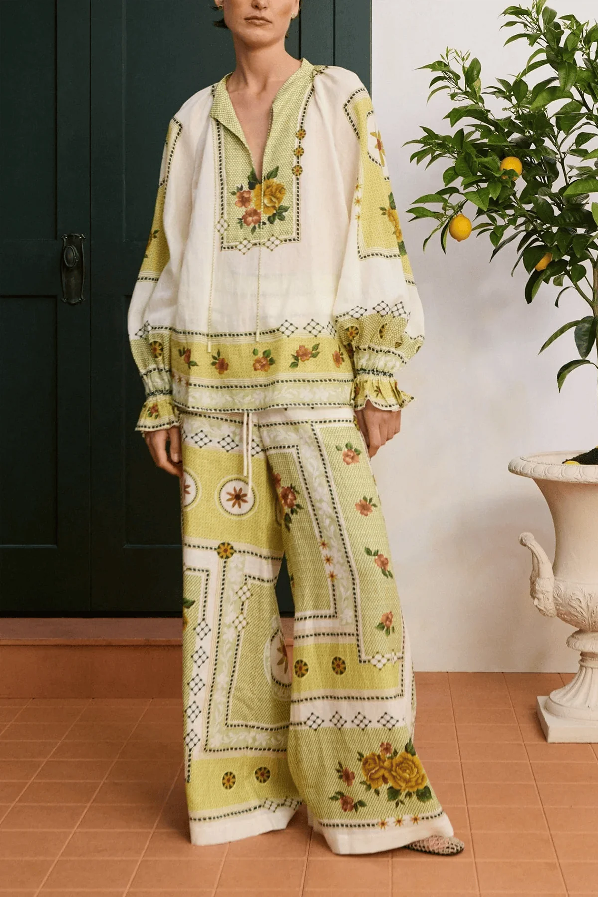 Dixie Top in Citrus - Image 2