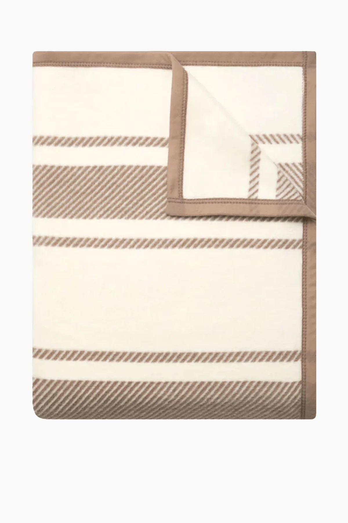 Dockside Stripe Blanket in Sepia