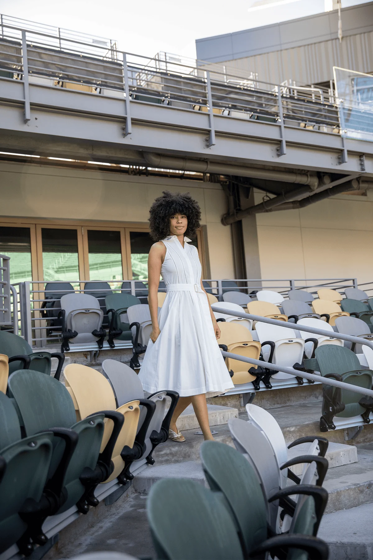 Dorothy Dress in White - Image 5