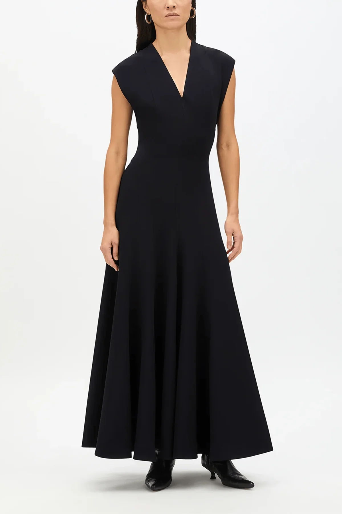 Double Face Cutout Dress in Black - Image 2