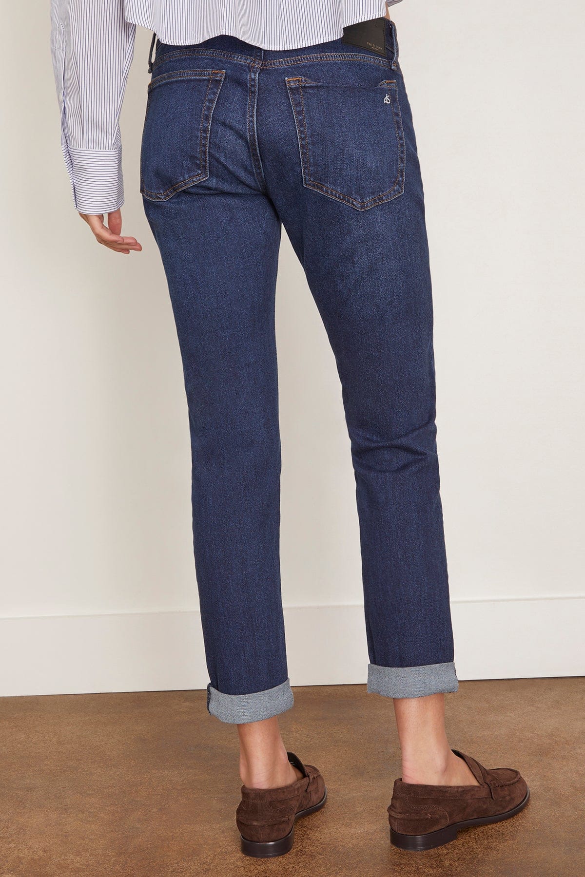 Dre Low Rise Slim Boyfriend Jean in Alba - Image 4