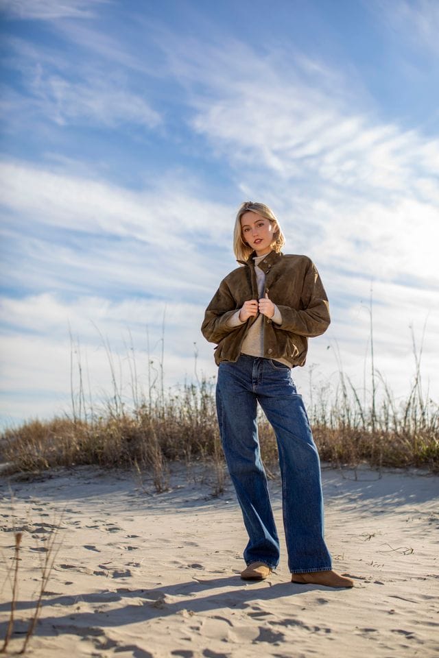 Ease Organic Cotton Denim Jean in Mid Blue - Image 5