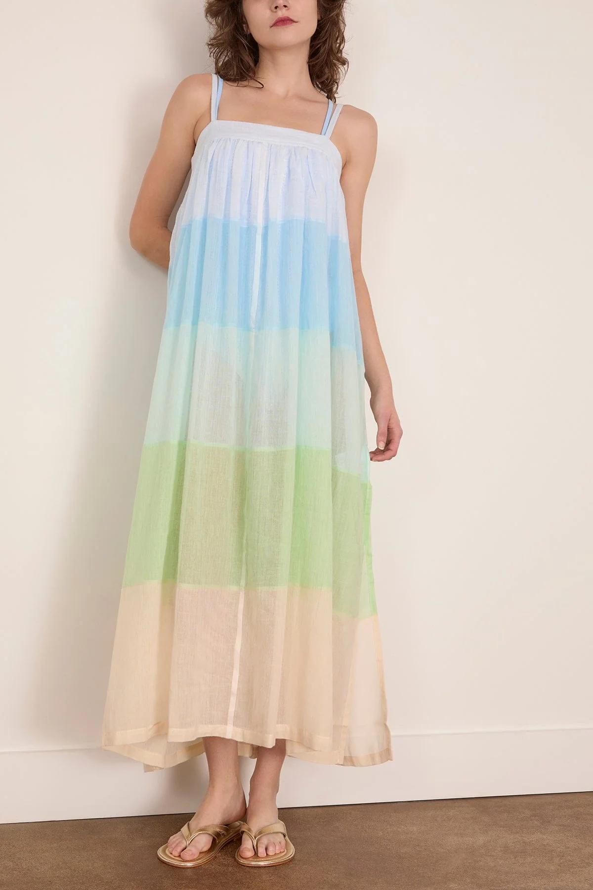 Eda Slip Dress in Nefas Mint - Image 3