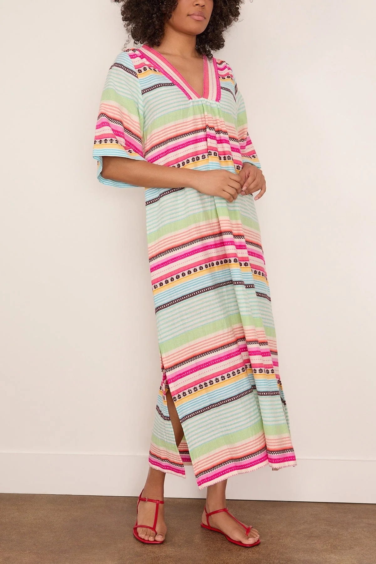 Edna V-Neck Dress in Beali Festival - Image 3