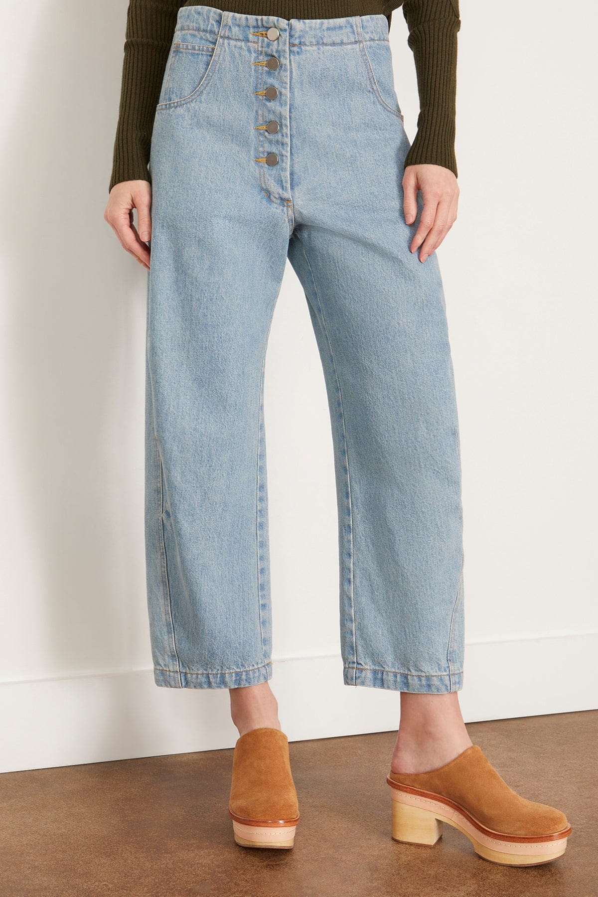 Elkin Denim Pant in Celeste - Image 3