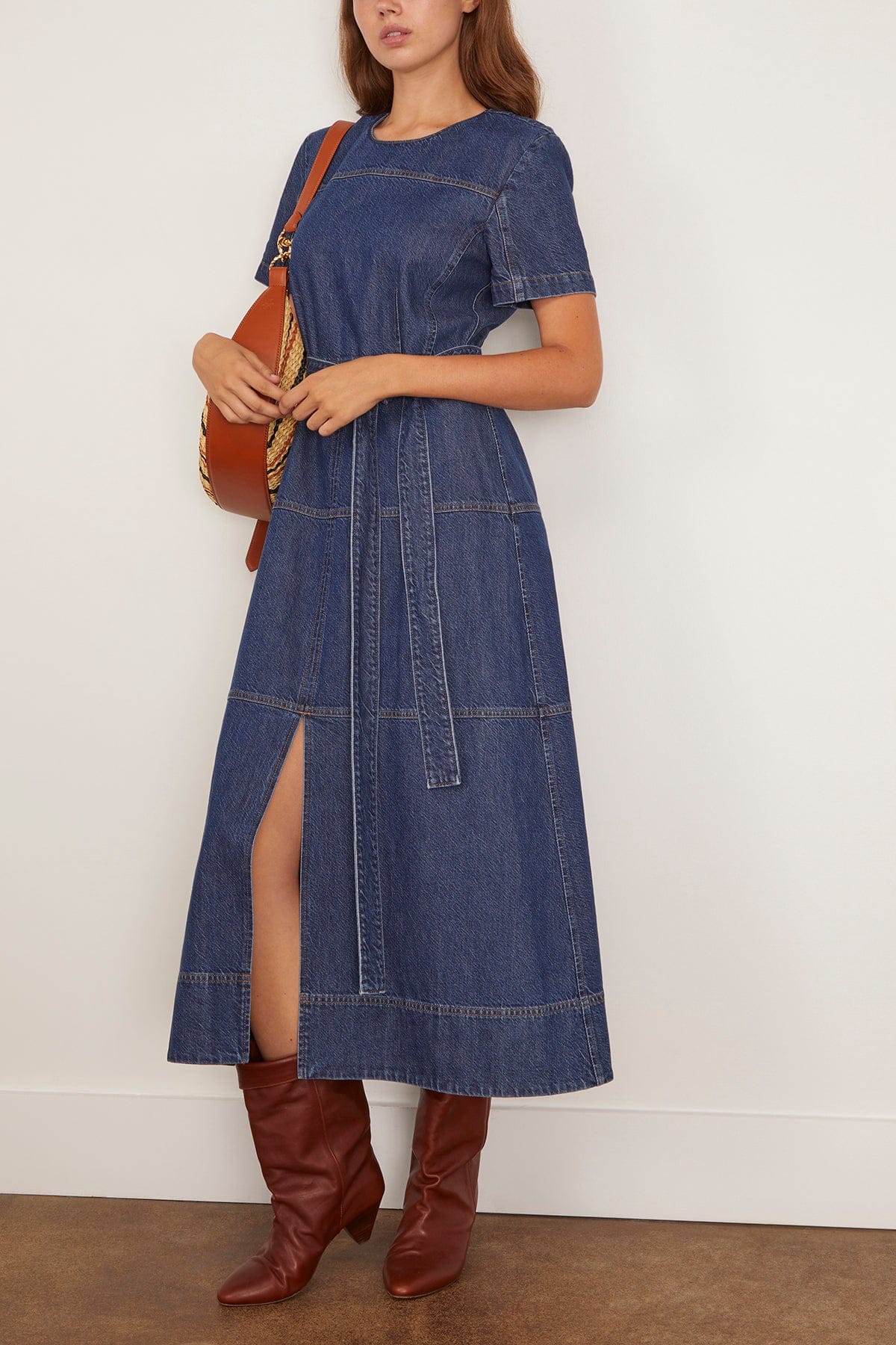 Ella Dress in Classic Indigo Blue - Image 2