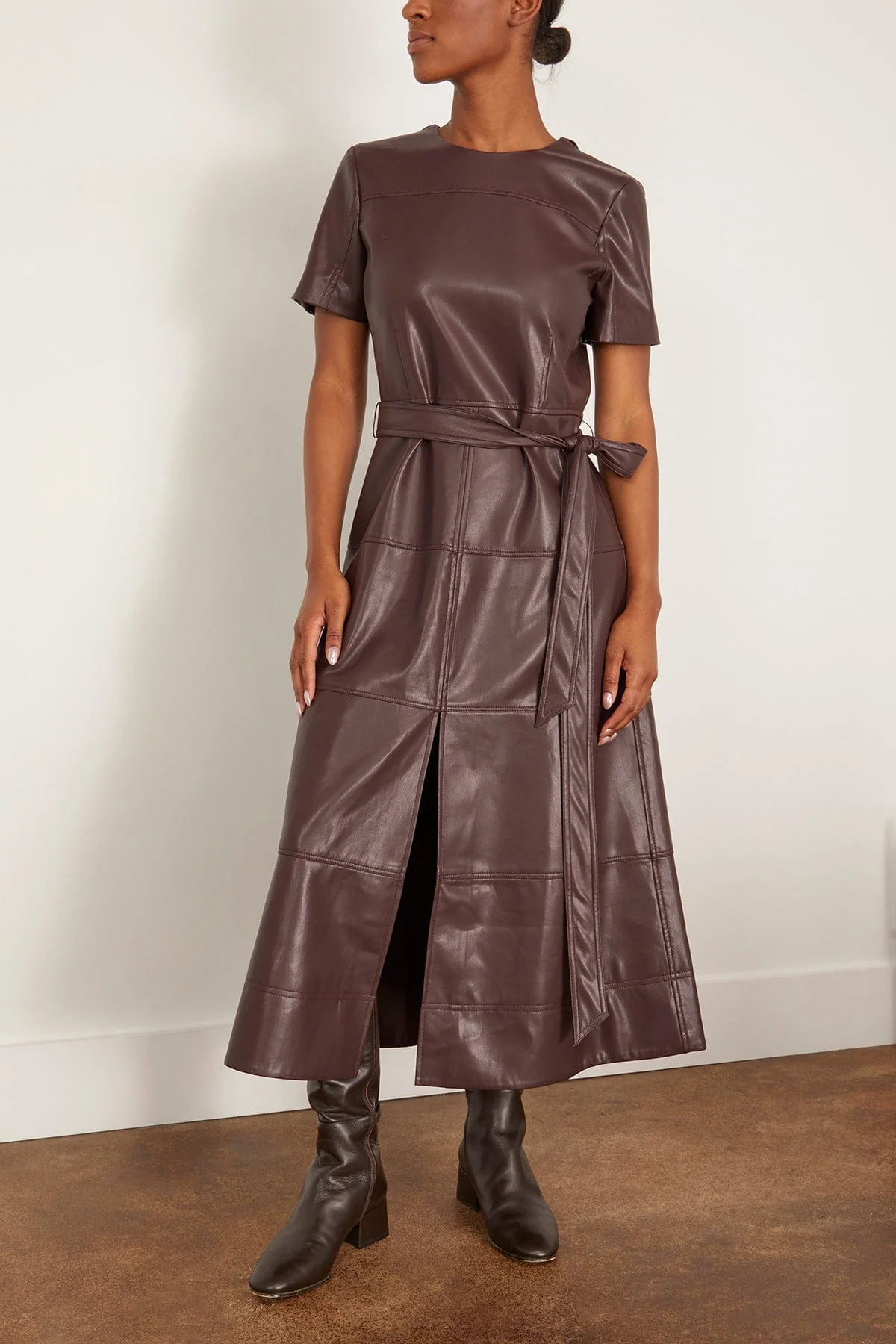Ella Dress in Oxblood - Image 3