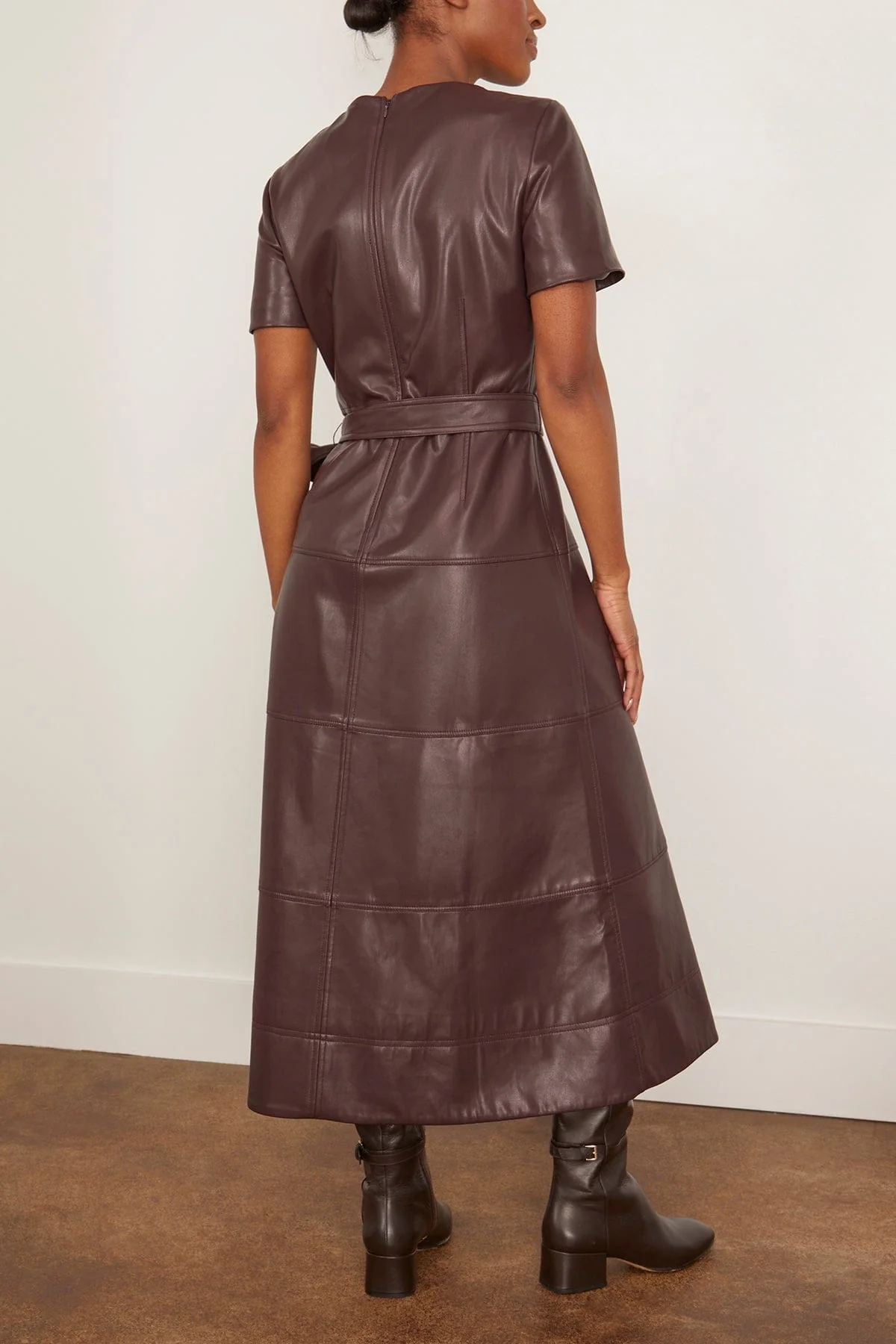 Ella Dress in Oxblood - Image 4
