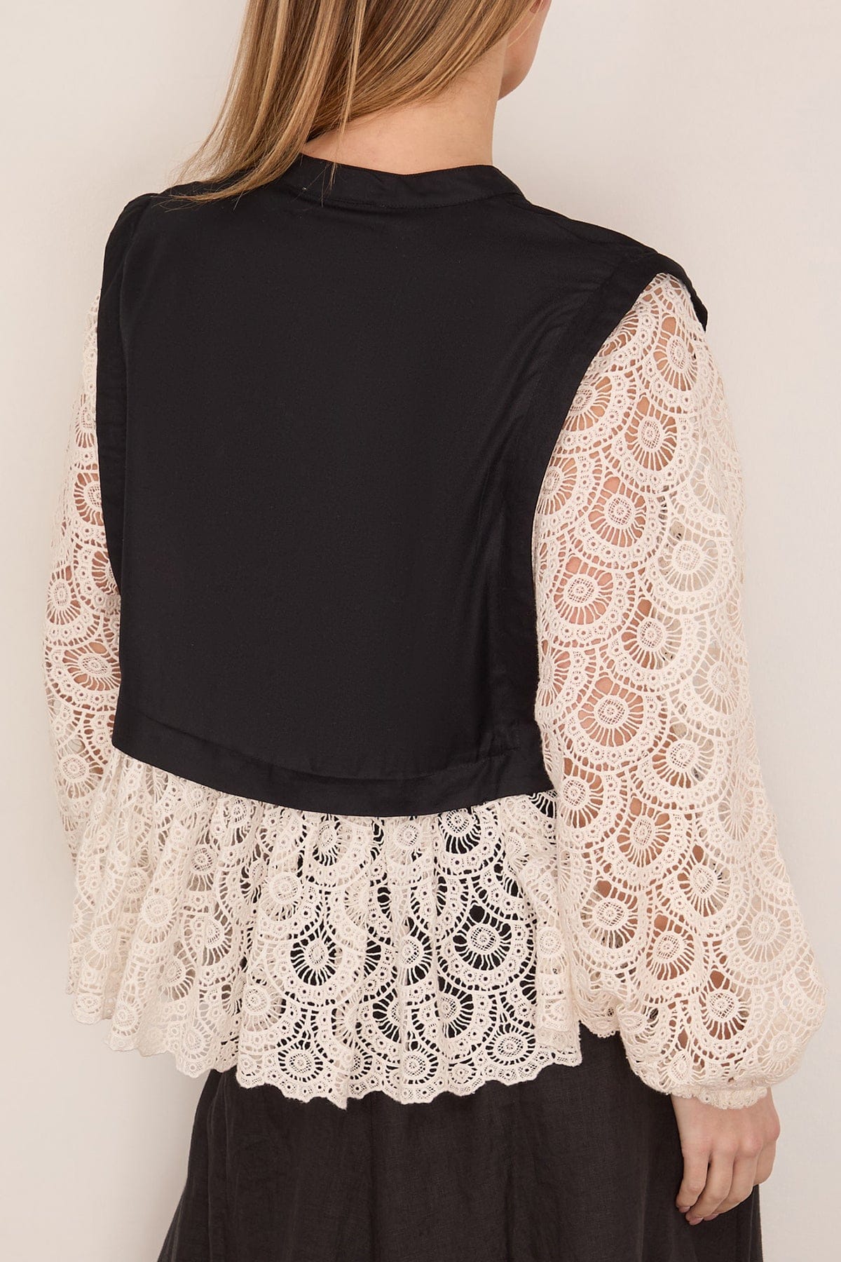 Ellison Solid Long Sleeve Top in Black - Image 4