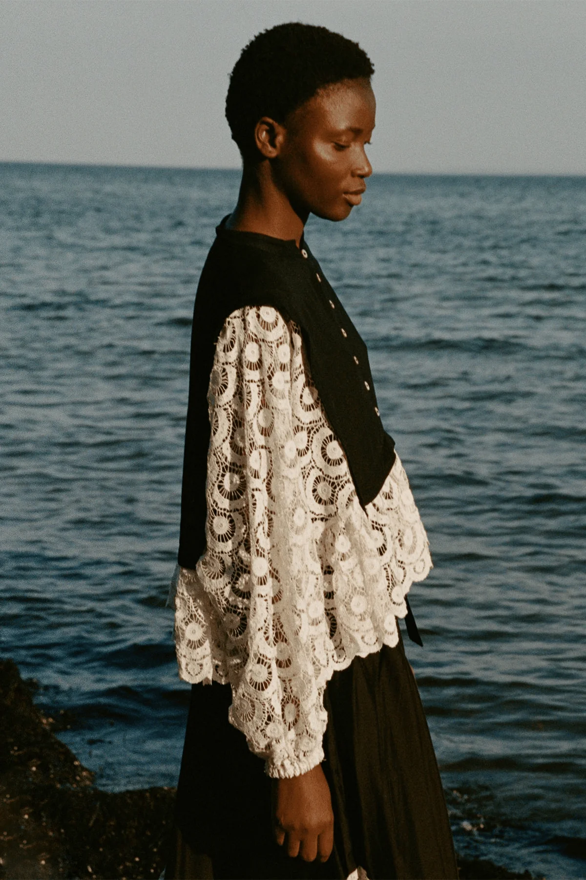 Ellison Solid Long Sleeve Top in Black - Image 5