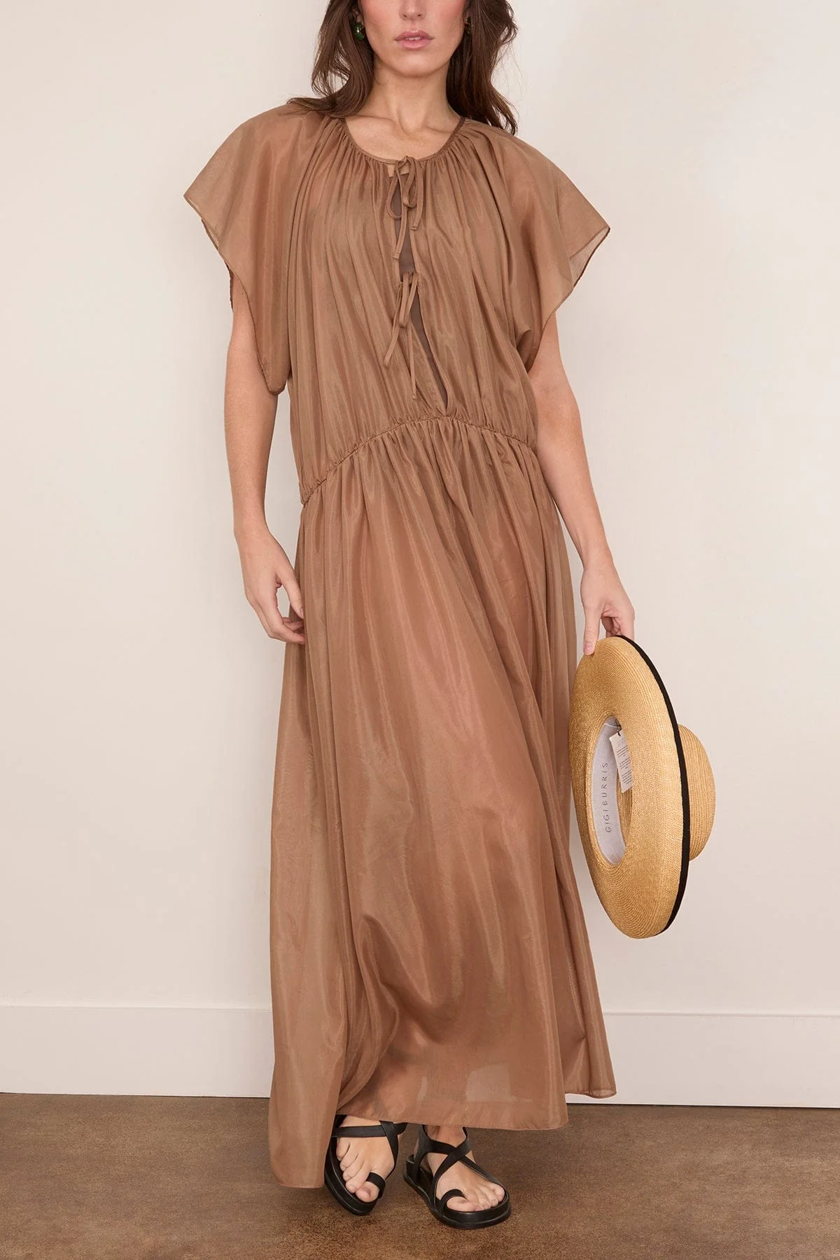 Esther Dress in Taupe - Image 2