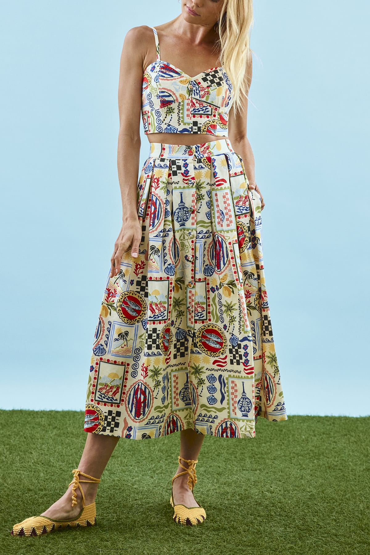 Eva Skirt in Coastal Conversation - Image 3