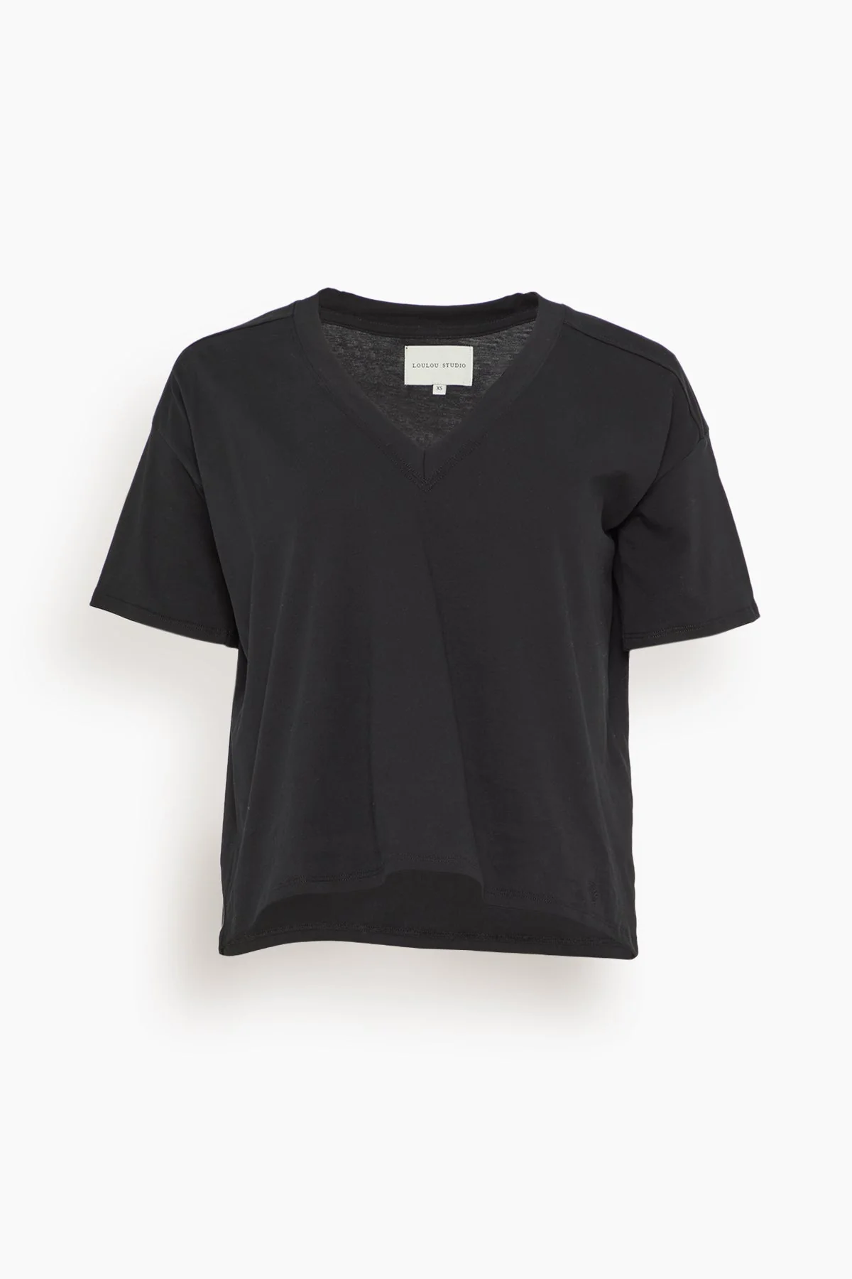 Faaa V-Neck T-Shirt in Black
