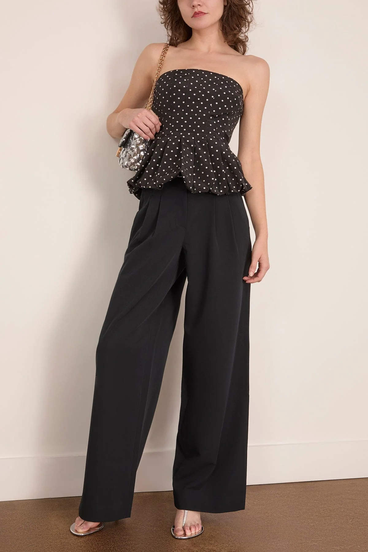 Farah Top in Black/Ivory Multi - Image 2