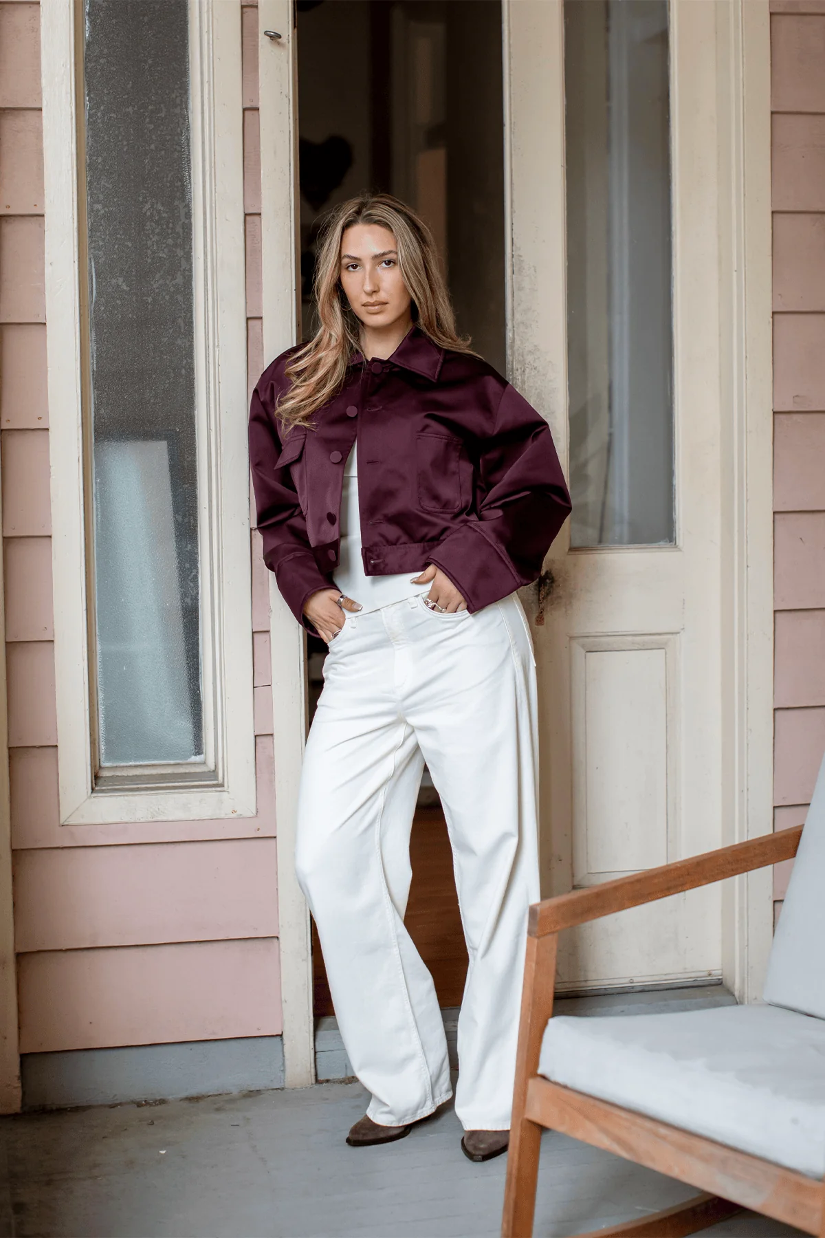 Featherweight Logan Jean in Ecru - Image 6