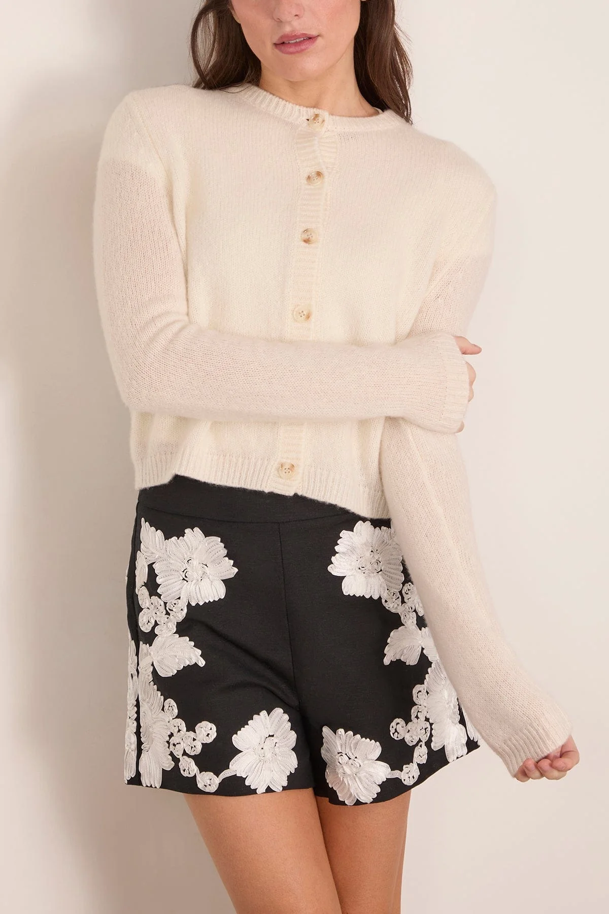 Felicia Cardigan in Cream - Image 3