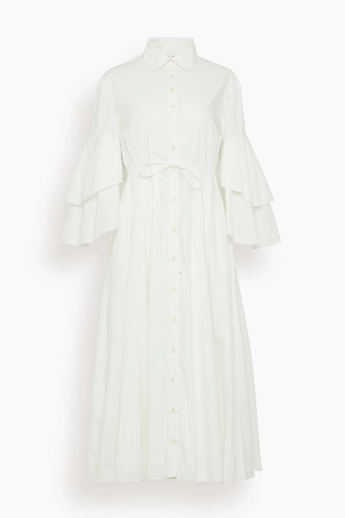 Fiesta Shirt Dress in White