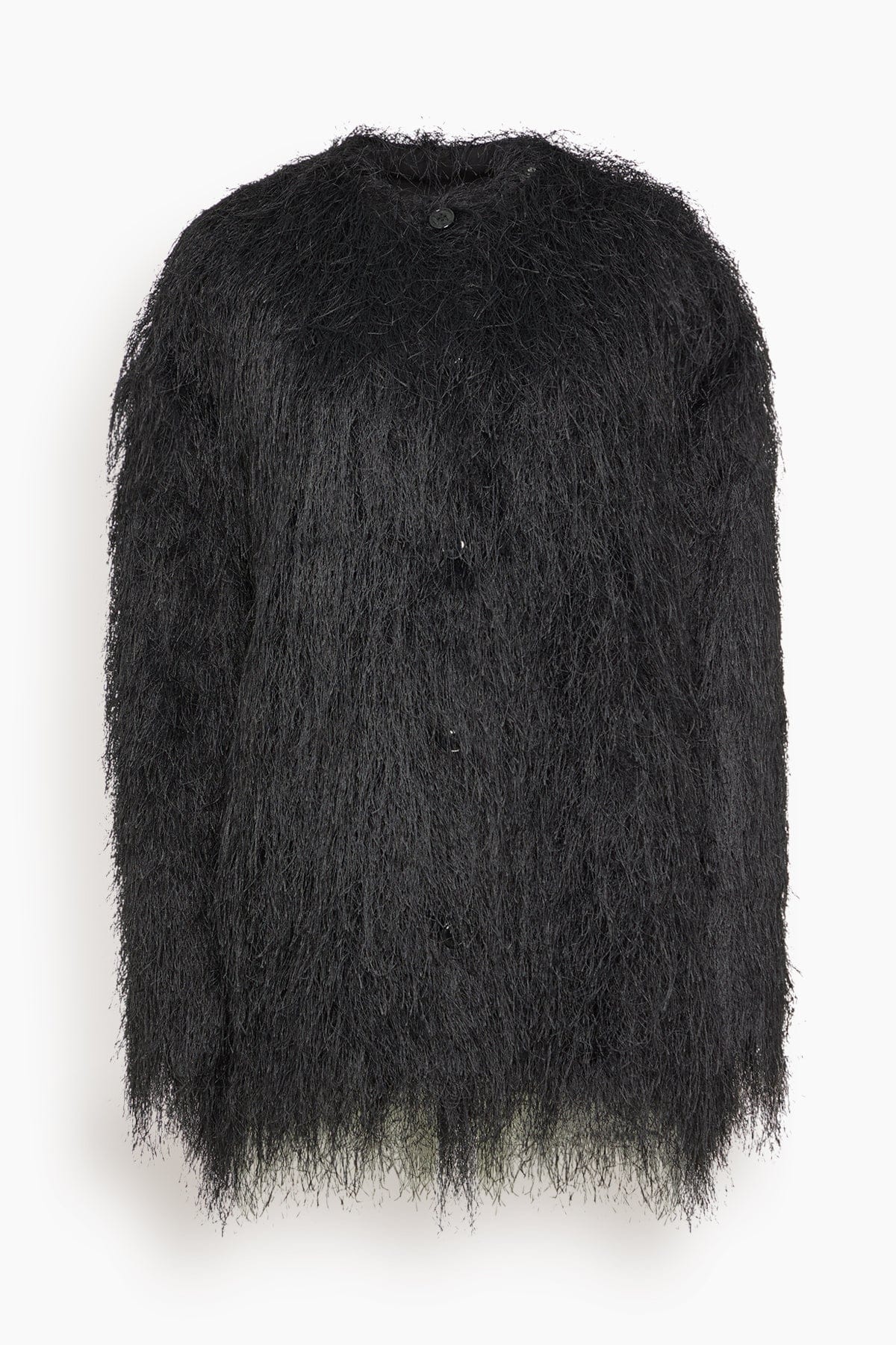 Filipo Oval-Shaped Jacket in Black