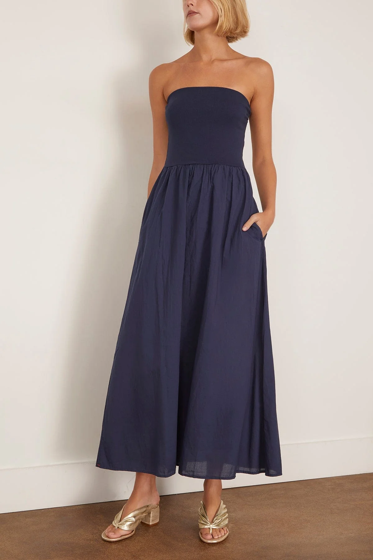 Finnian Dress in Navy - Image 3