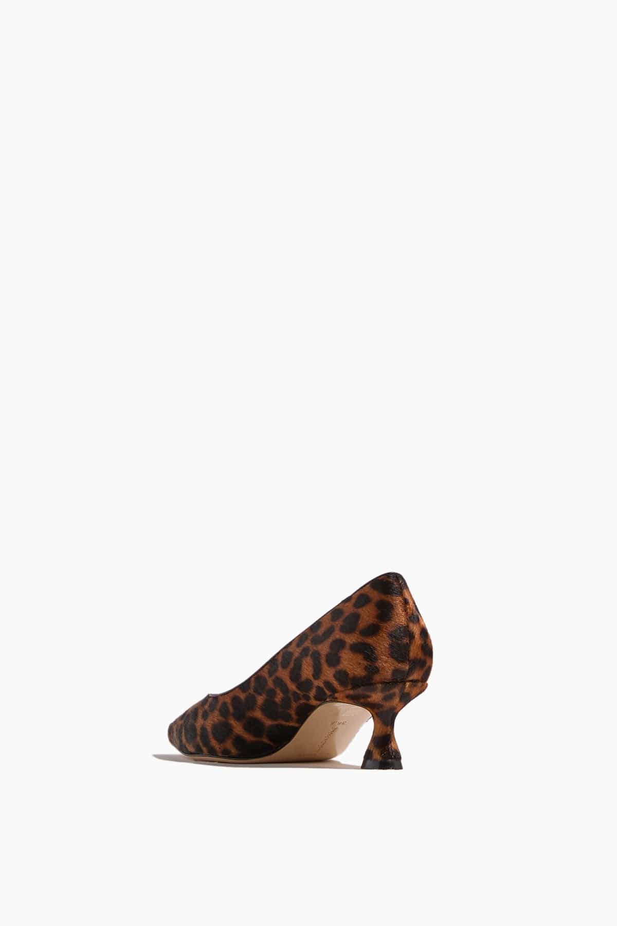 Flared Kitten Heel Pump in Leopard - Image 3