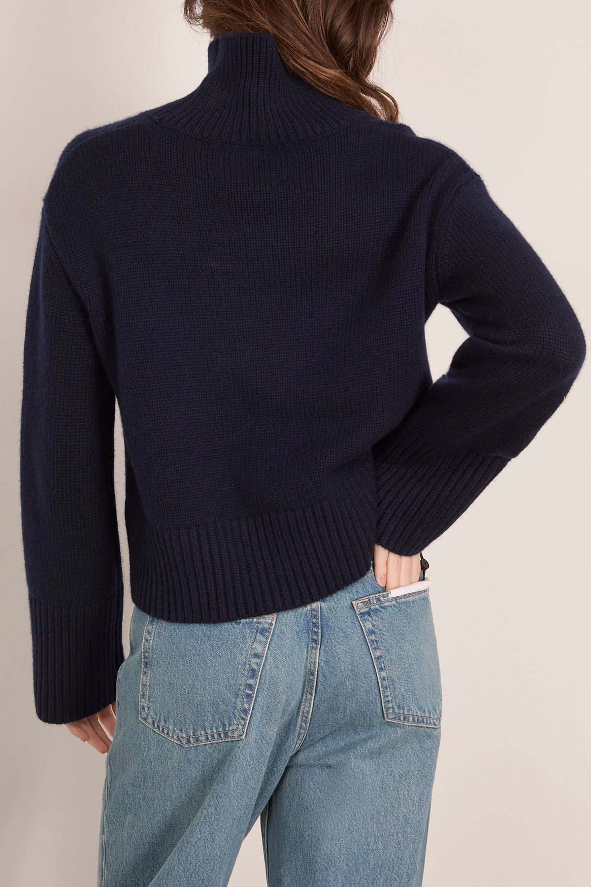 Fleur Sweater in Navy - Image 4