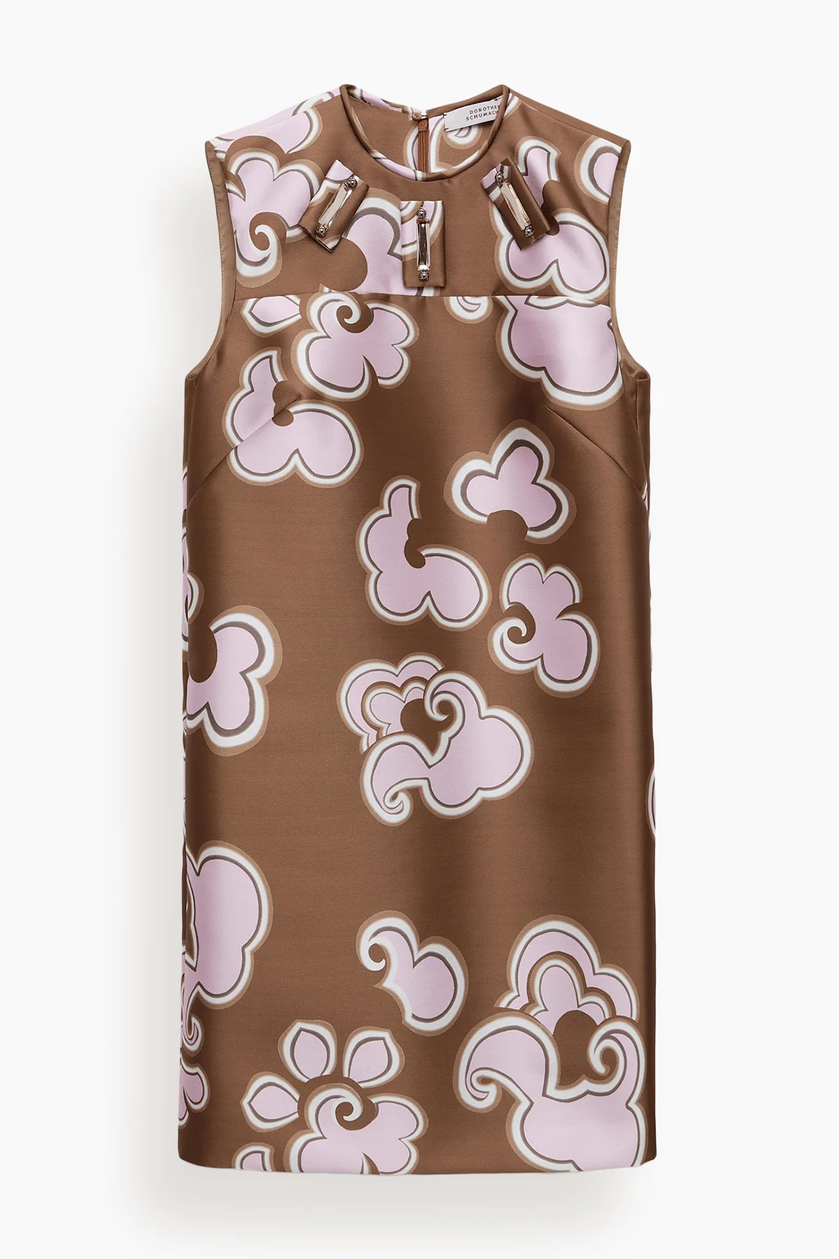 Floral Statement Dress in Caramello Rose