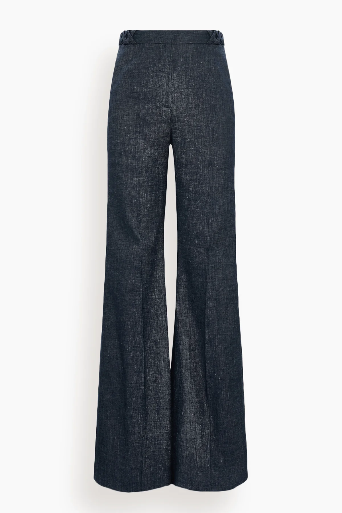 Fluid Denim Pants in Denim Blue