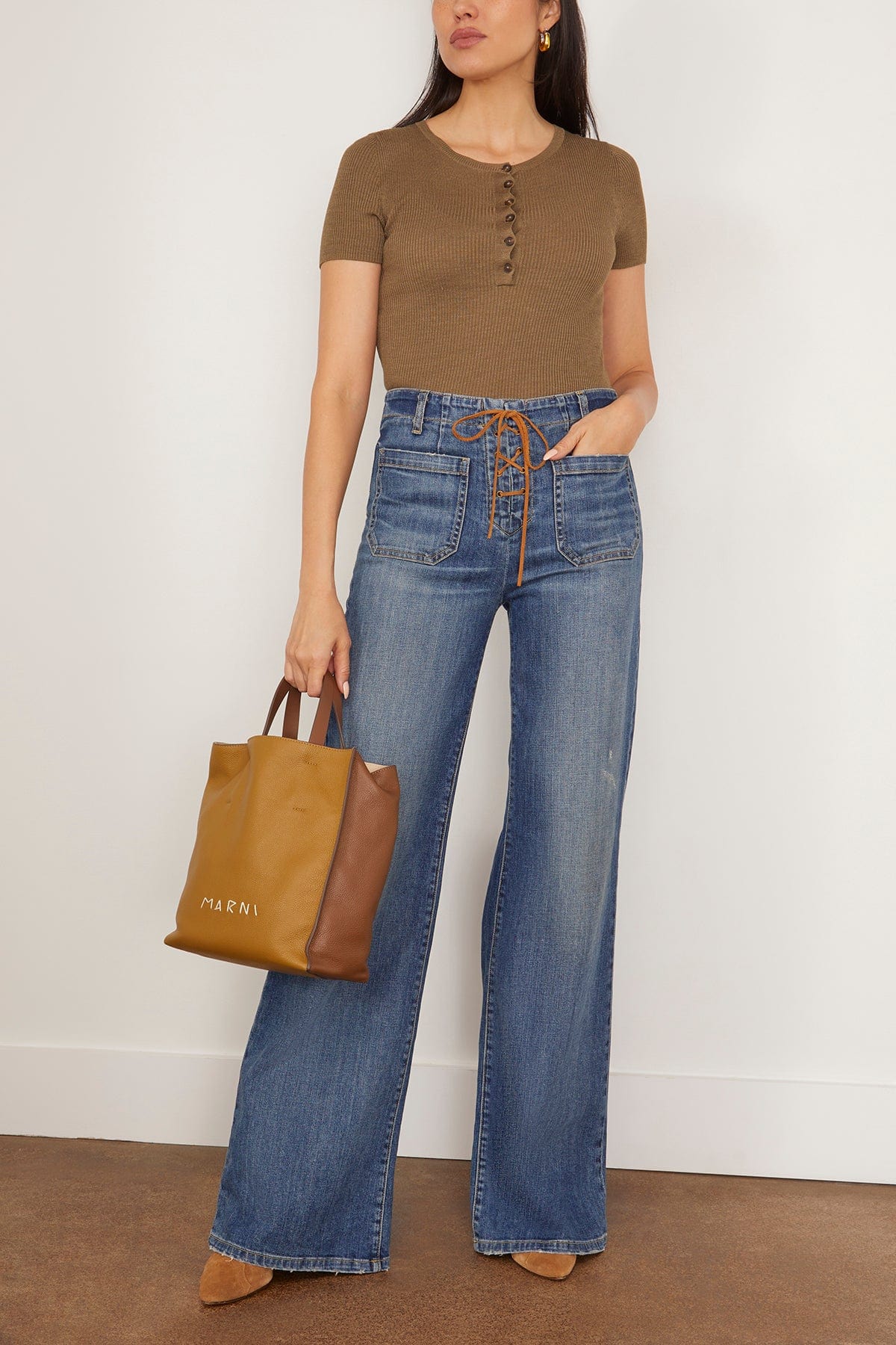 Francene Sweater in Military Green - Image 2