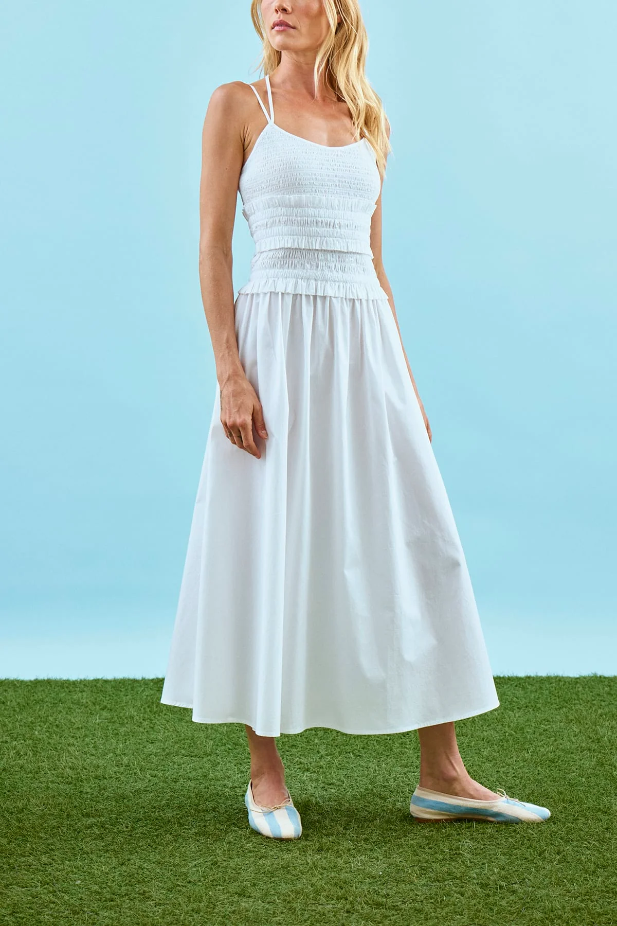 Francie Dress in White - Image 2