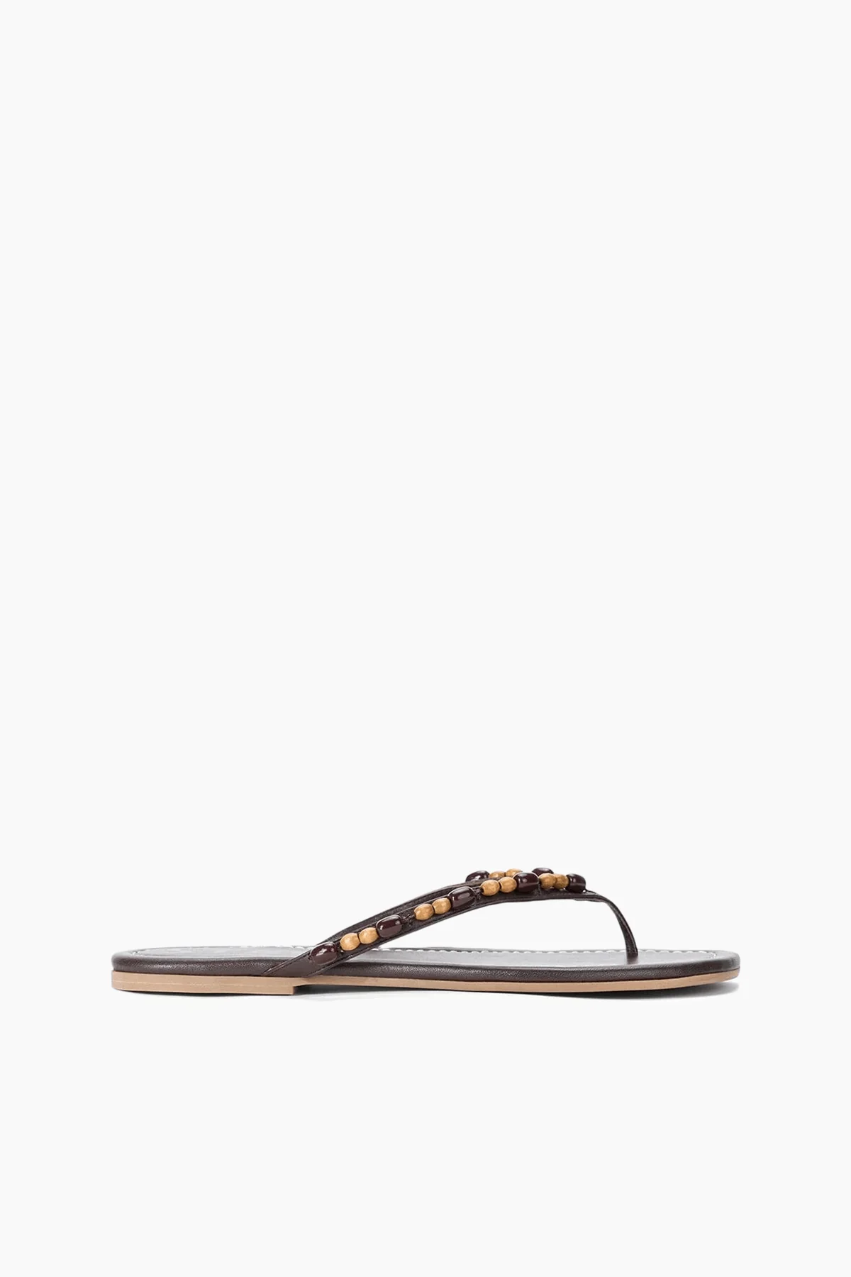 Freja Thong in Wood Bead