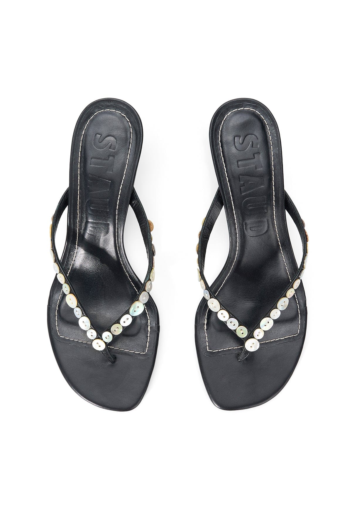 Freja Thong Kitten Heel in Mother of Pearl - Image 4