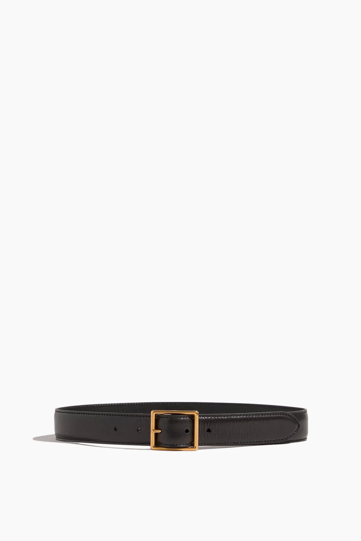 Gabriele Belt in Black with Antique Gold Buckle