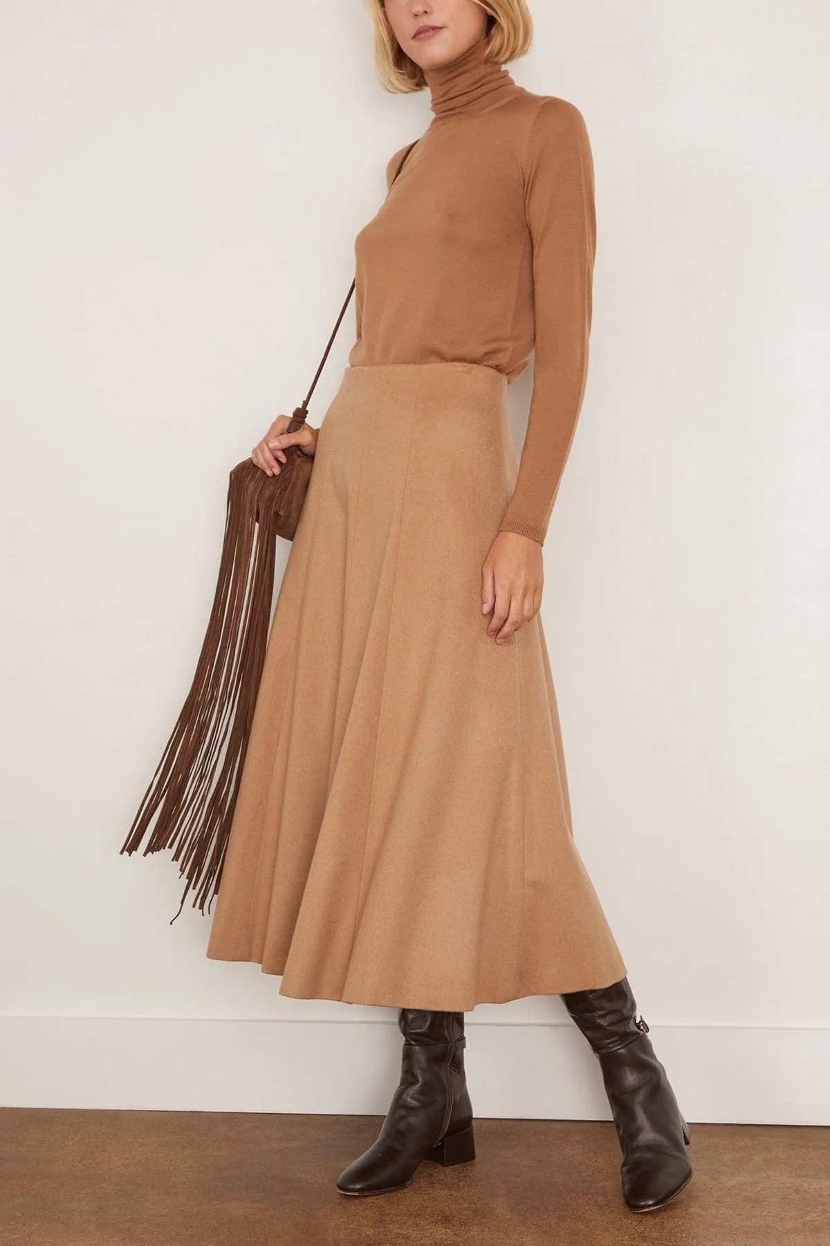 Geneve Skirt in Camel - Image 2