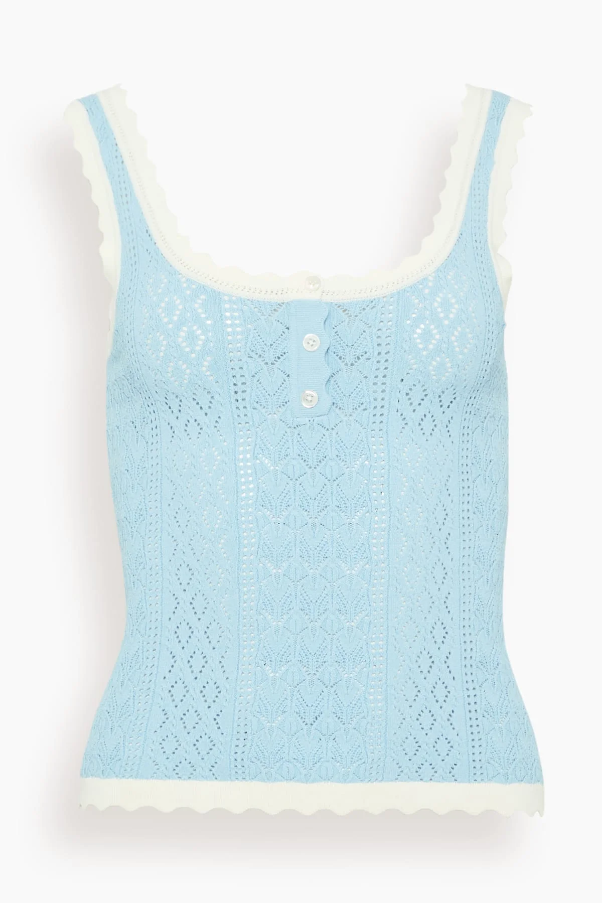 Georgia Knit Tank Top in Blue