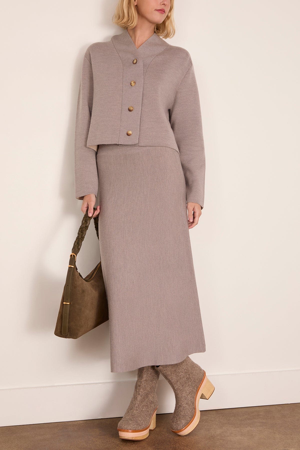Gershwin Skirt in Taupe Sand - Image 2