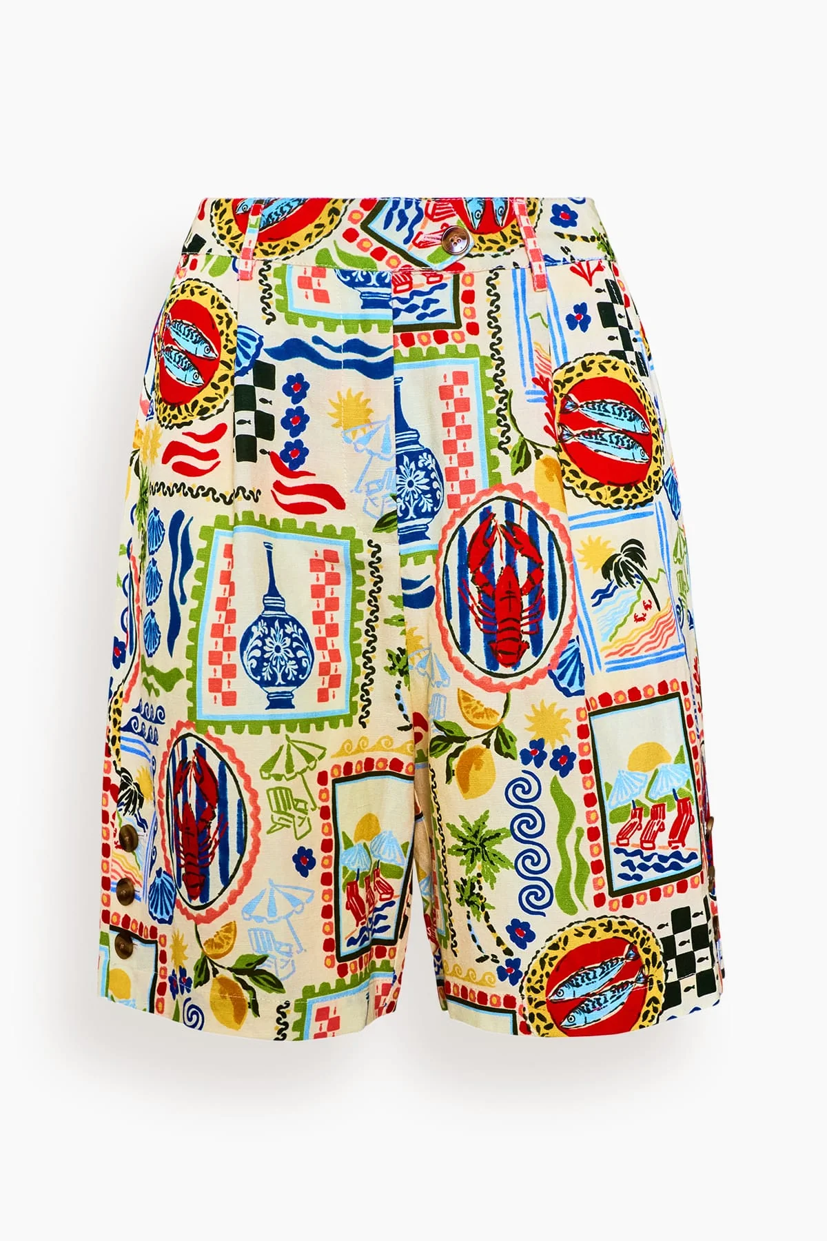 Ginny Bermuda Short in Coastal Conversation