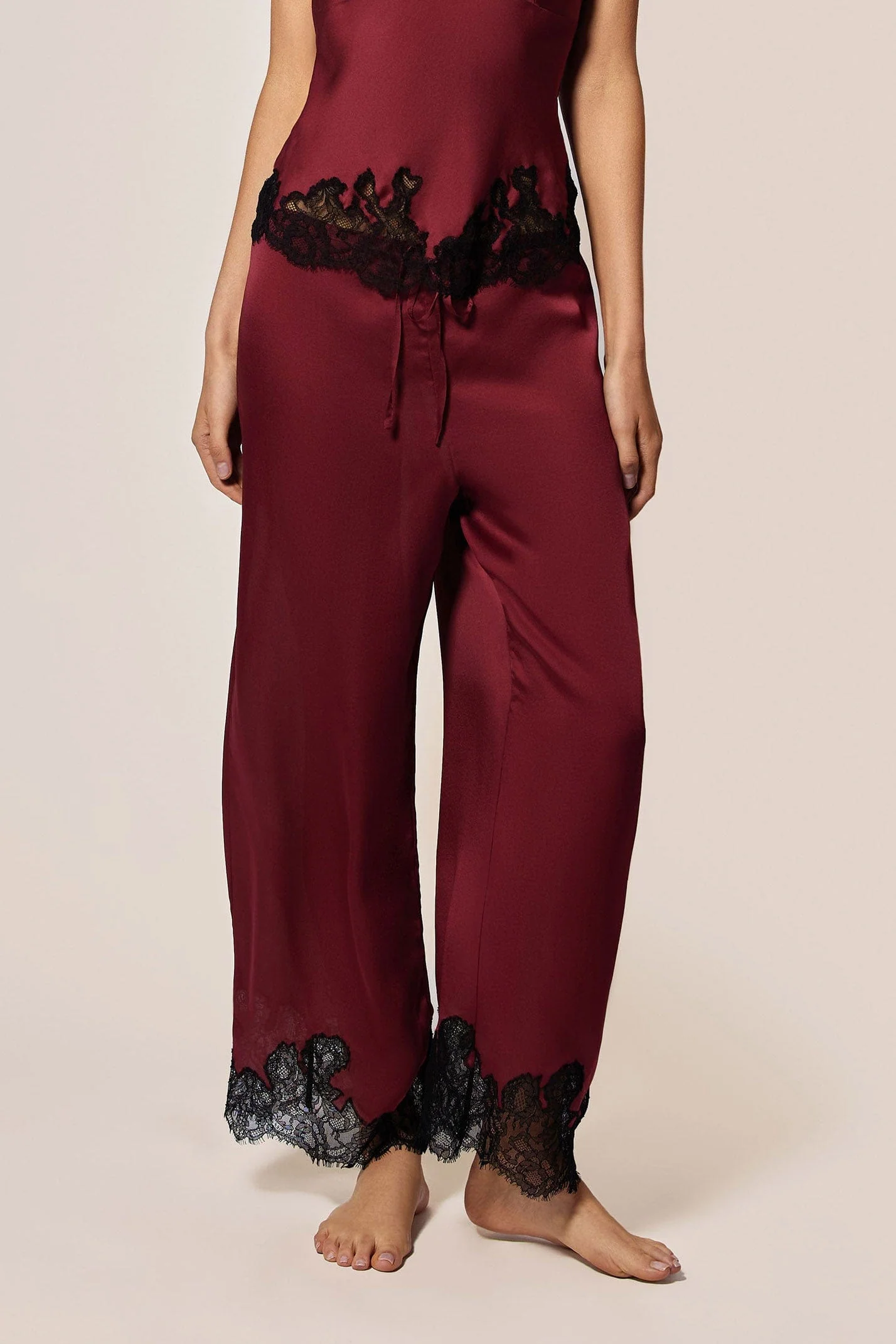 Giselle Pajama Pant in Brick Dust - Image 3