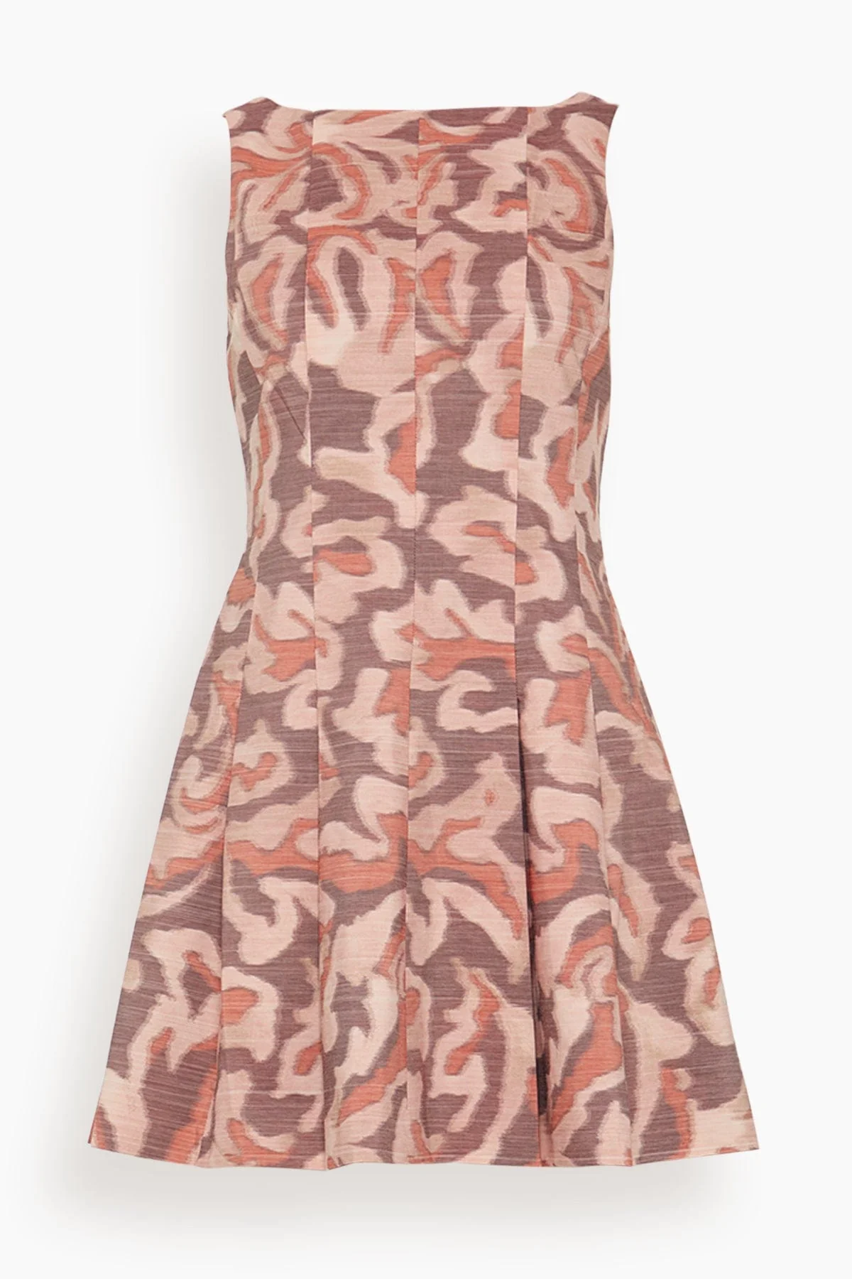 Glenda Dress in Mahogany/Sugarcane