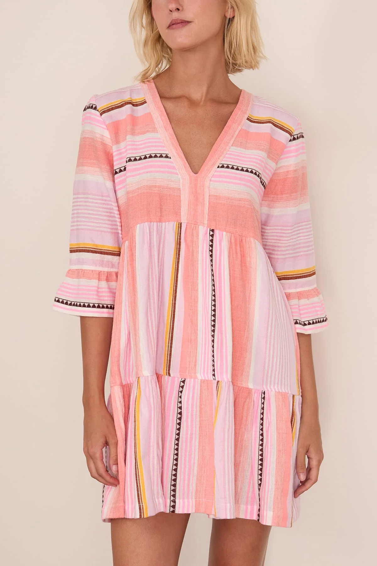 Hanna Flutter Dress in Kiremiti Pink - Image 3