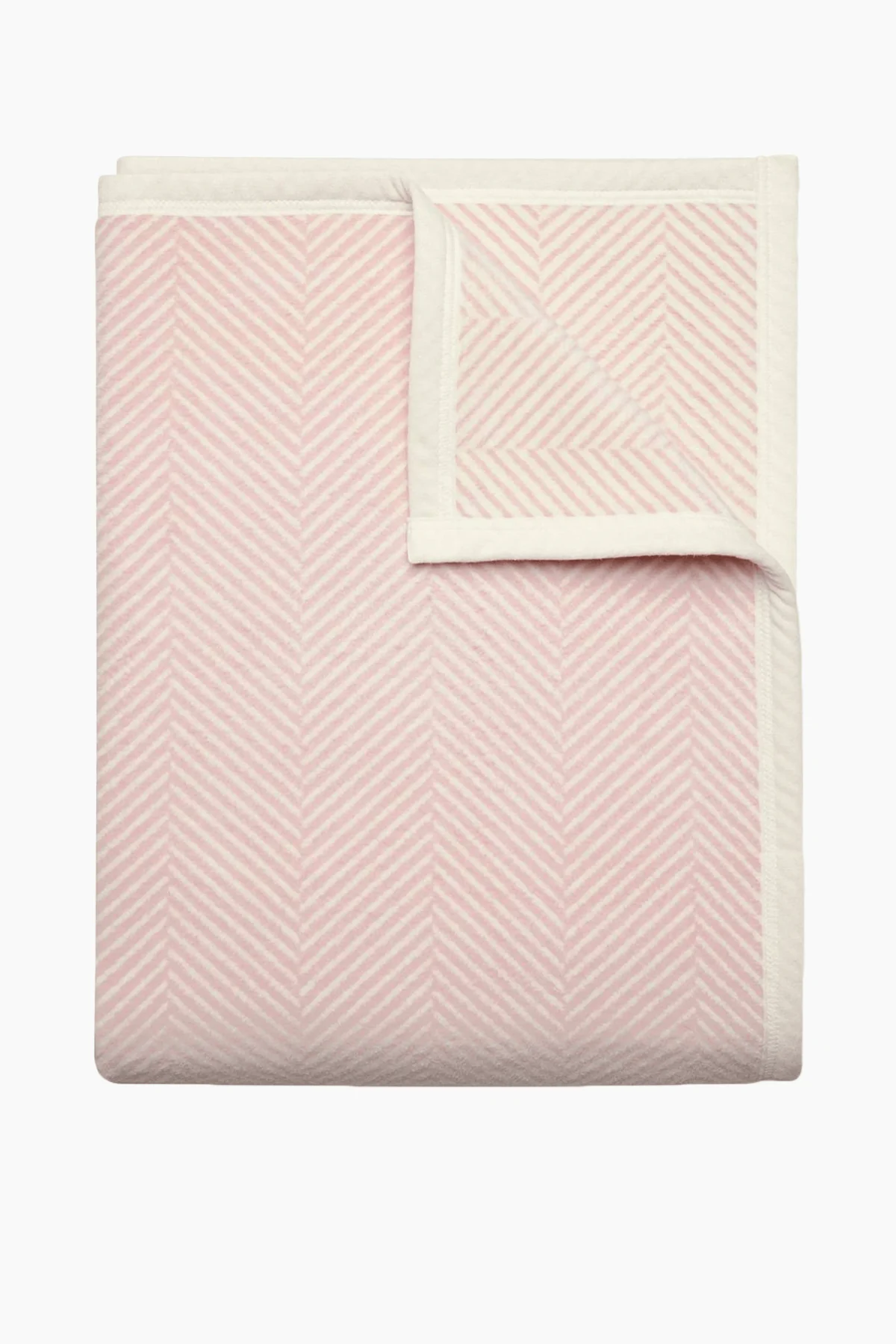 Harborview Herringbone Blanket in Blush