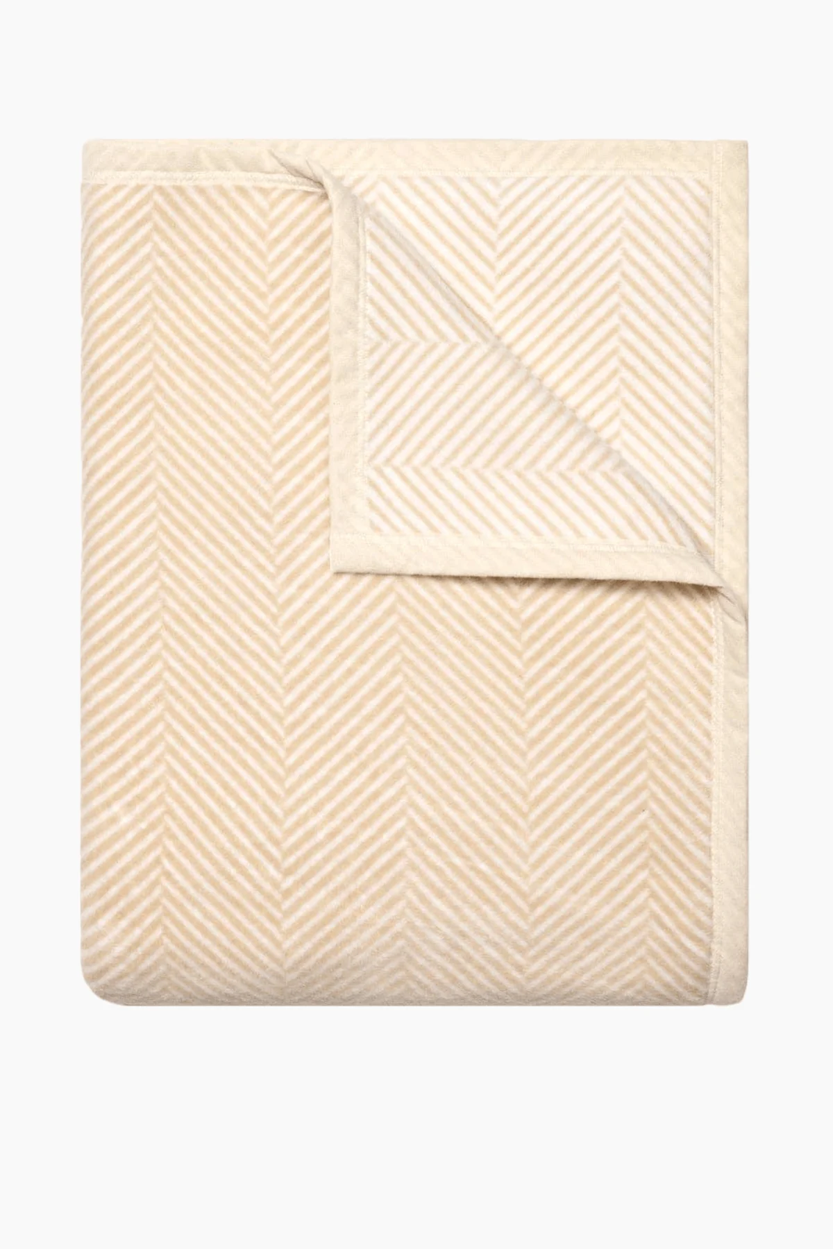 Harborview Herringbone Blanket in Cream