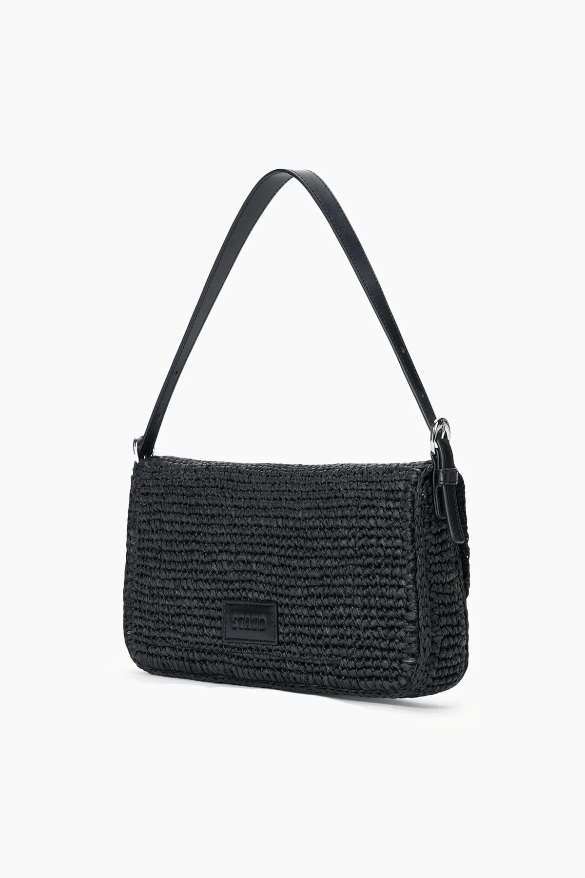 Harlow Raffia Bag in Black - Image 3