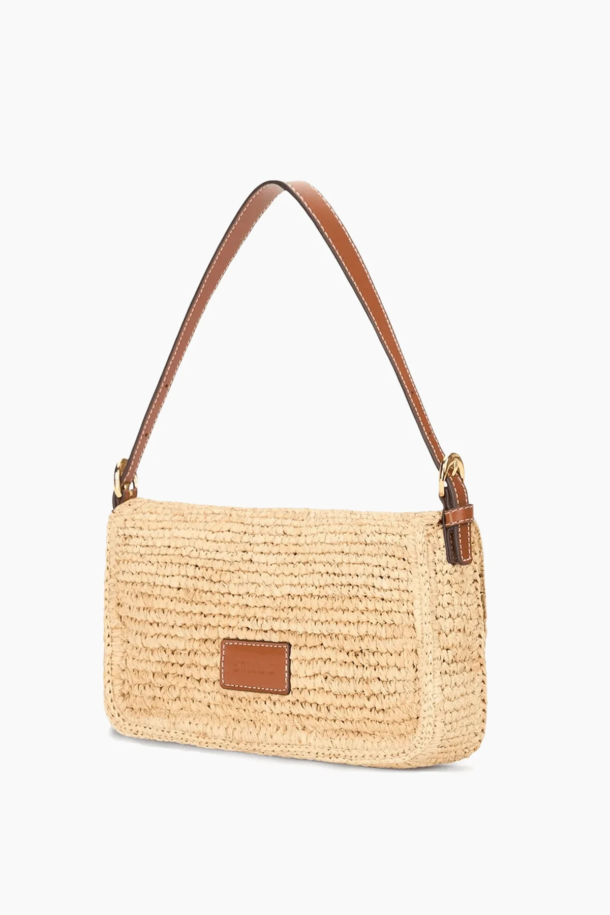 Harlow Raffia Bag in Natural/Tan - Image 3