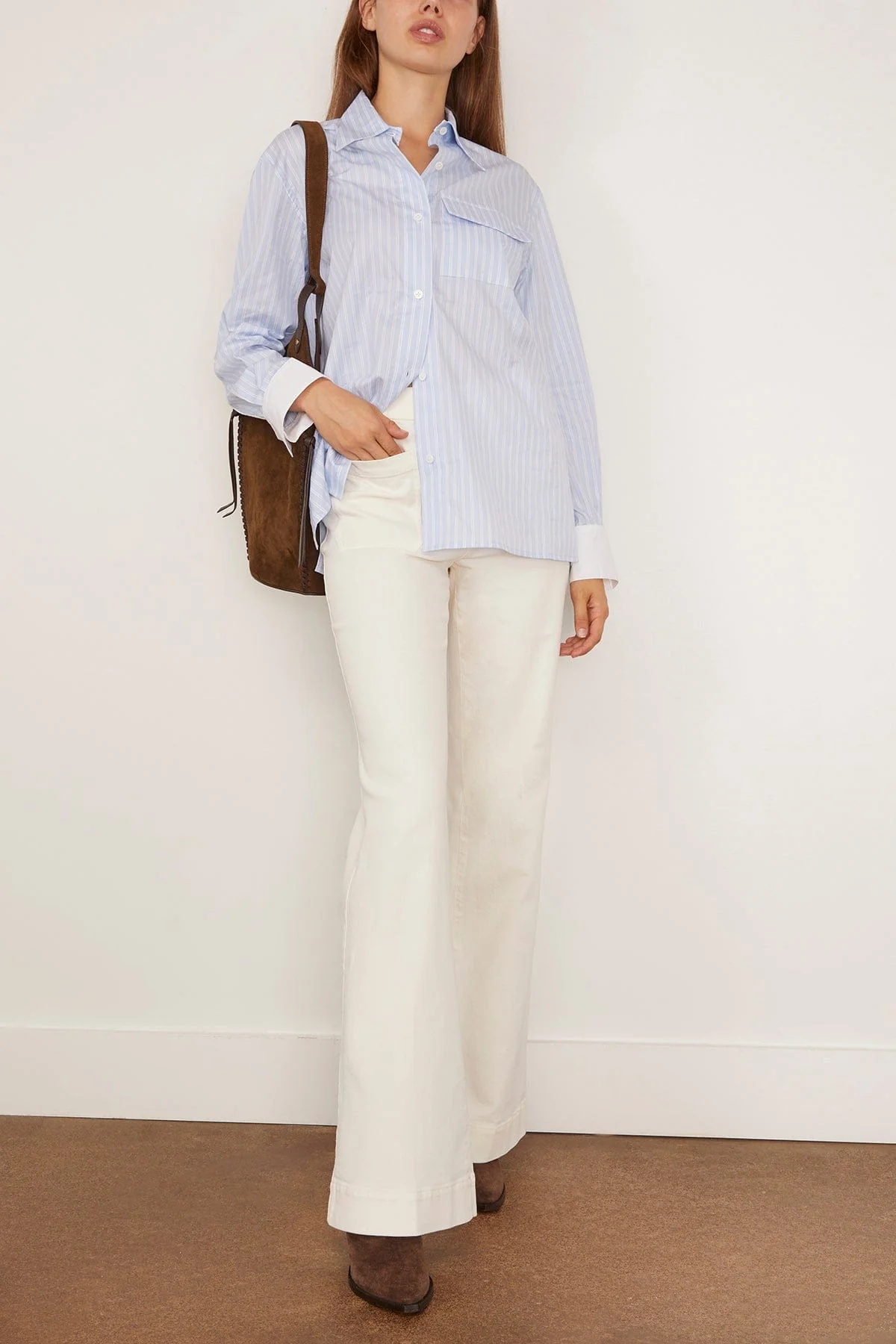 Haze Shirt in Pale Blue Stripe - Image 2