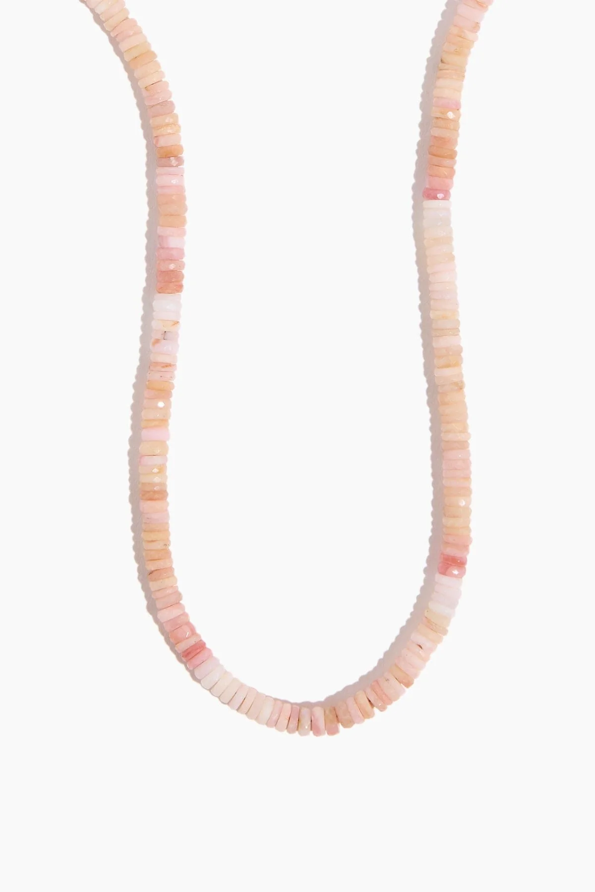 Heishi Necklace in Shaded Pink Opal